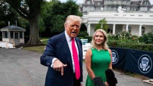 Donald Trump and Karoline Leavitt