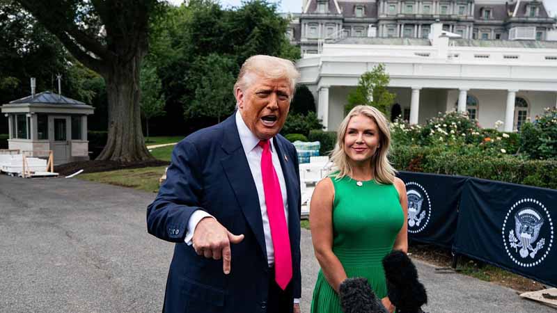 Donald Trump and Karoline Leavitt