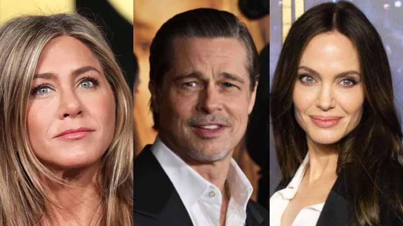 Jennifer Aniston and Brad Pitt
