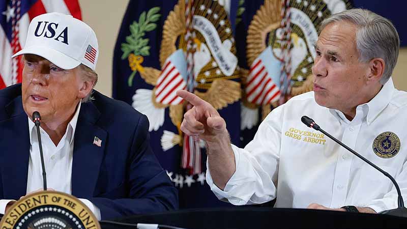 greg abbott and donald trump